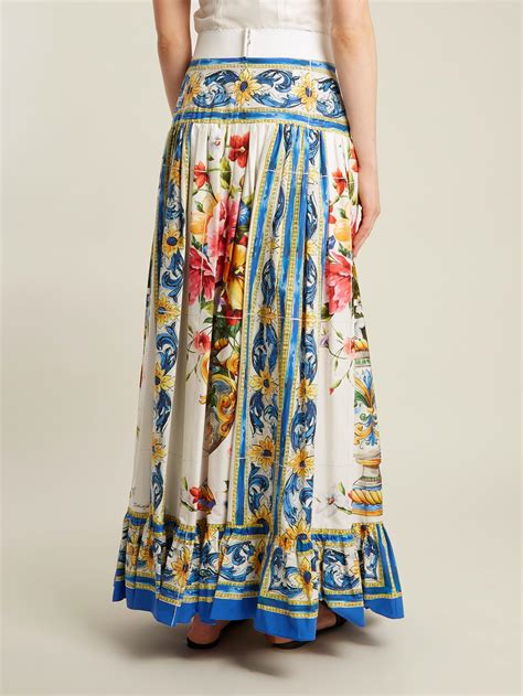 majolica poplin skirt